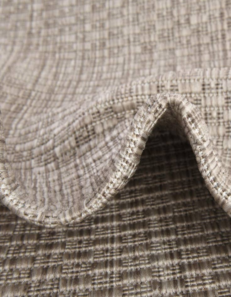 Detail image of  5' 3 x 8'  Washable Solid Indoor / Outdoor Oval Rug