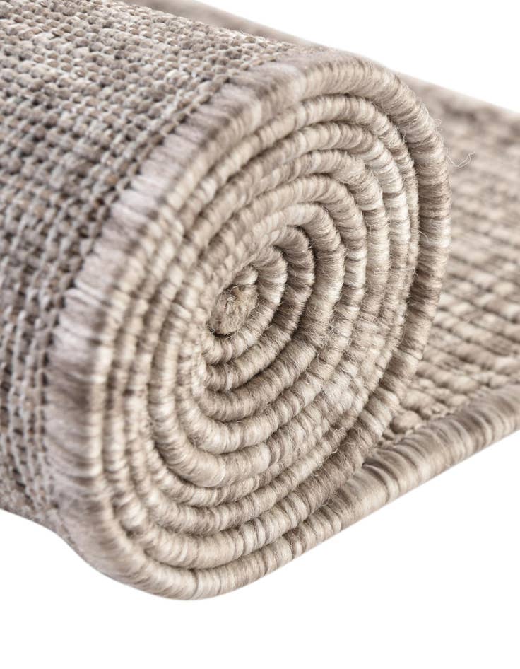 Detail image of  5' 3 x 8'  Washable Solid Indoor / Outdoor Oval Rug