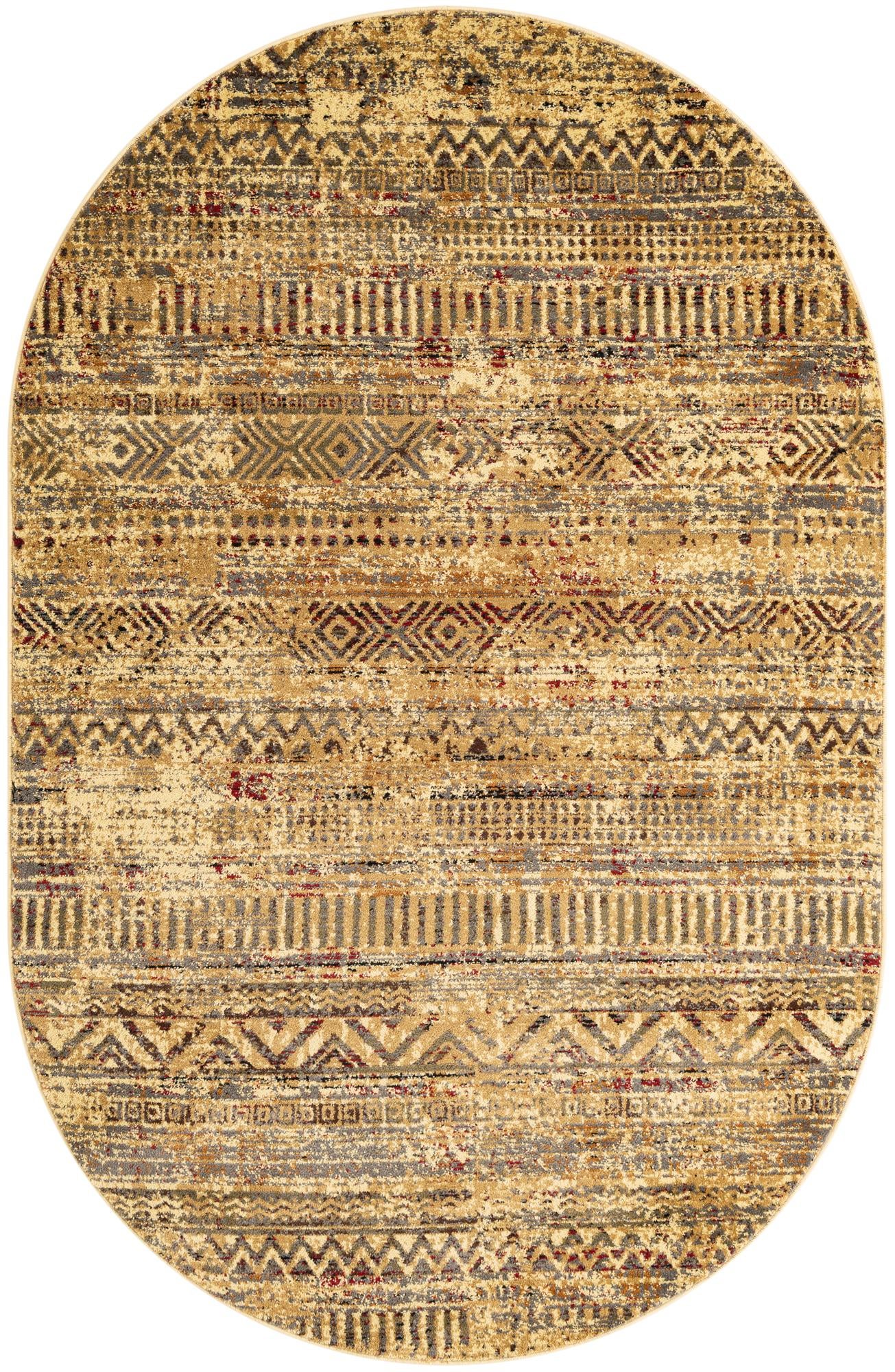  4' 1 x 6' 1 Saturn Oval Rug