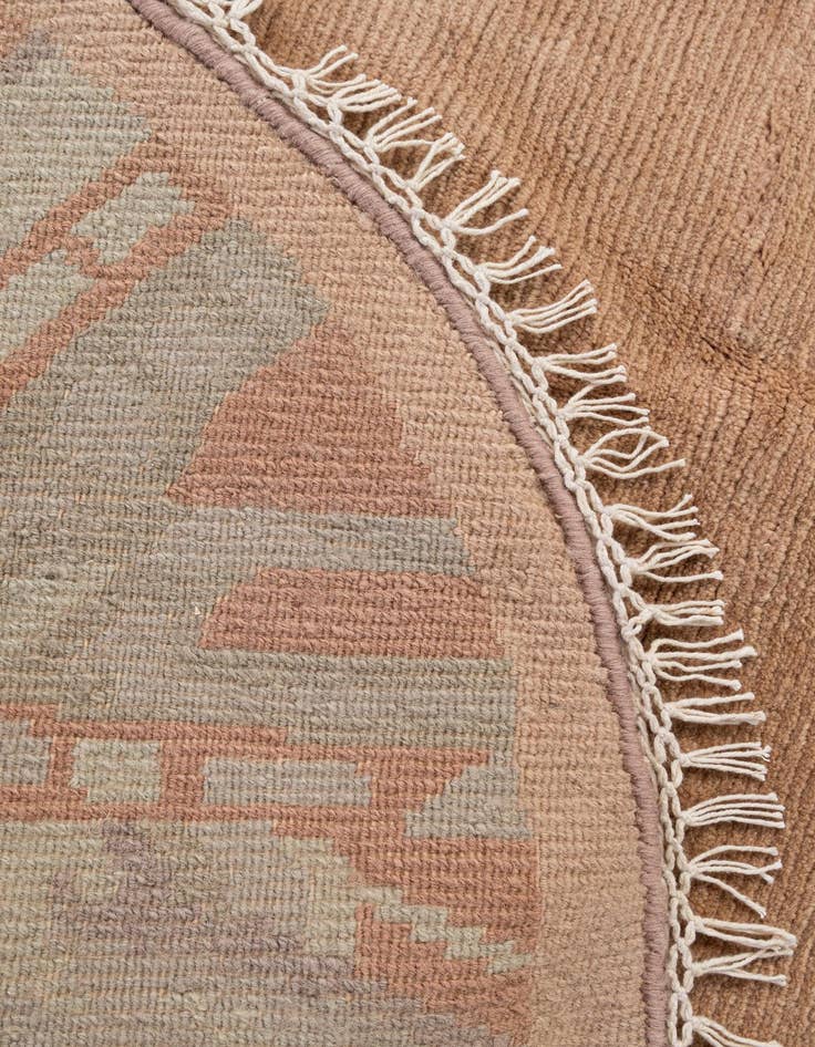 Detail image of  4' 1 x 6'  Hand Knotted Tibet Wool Oval Rug