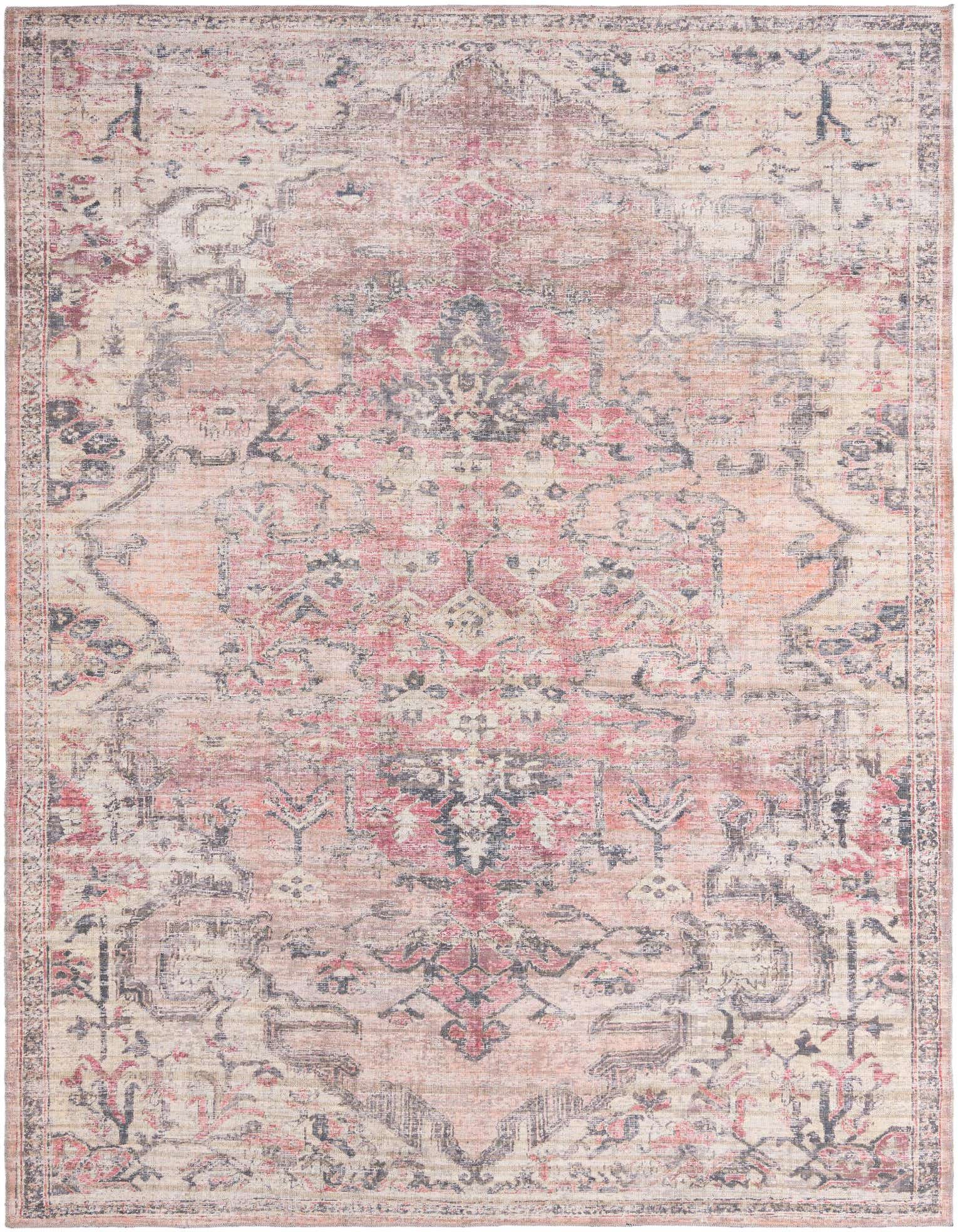 Primary image 9' 2 x 12' Washable Nostalgia Rug