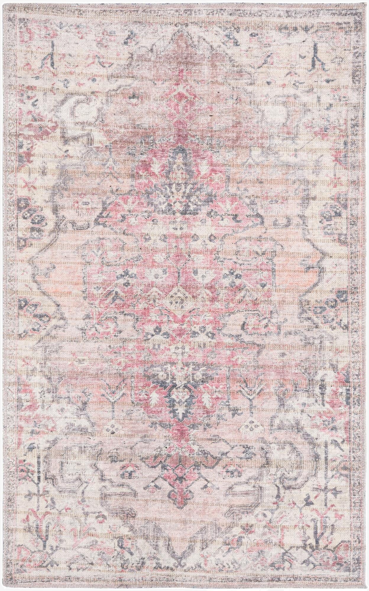  3' 3 x 5' 3  Washable Nostalgia Rug
