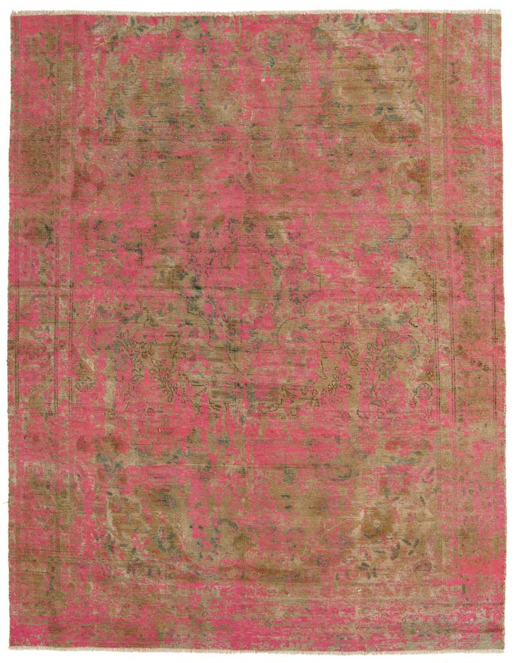  6' 2 x 8' 10  Hand Knotted Ultra Vintage Persian W...