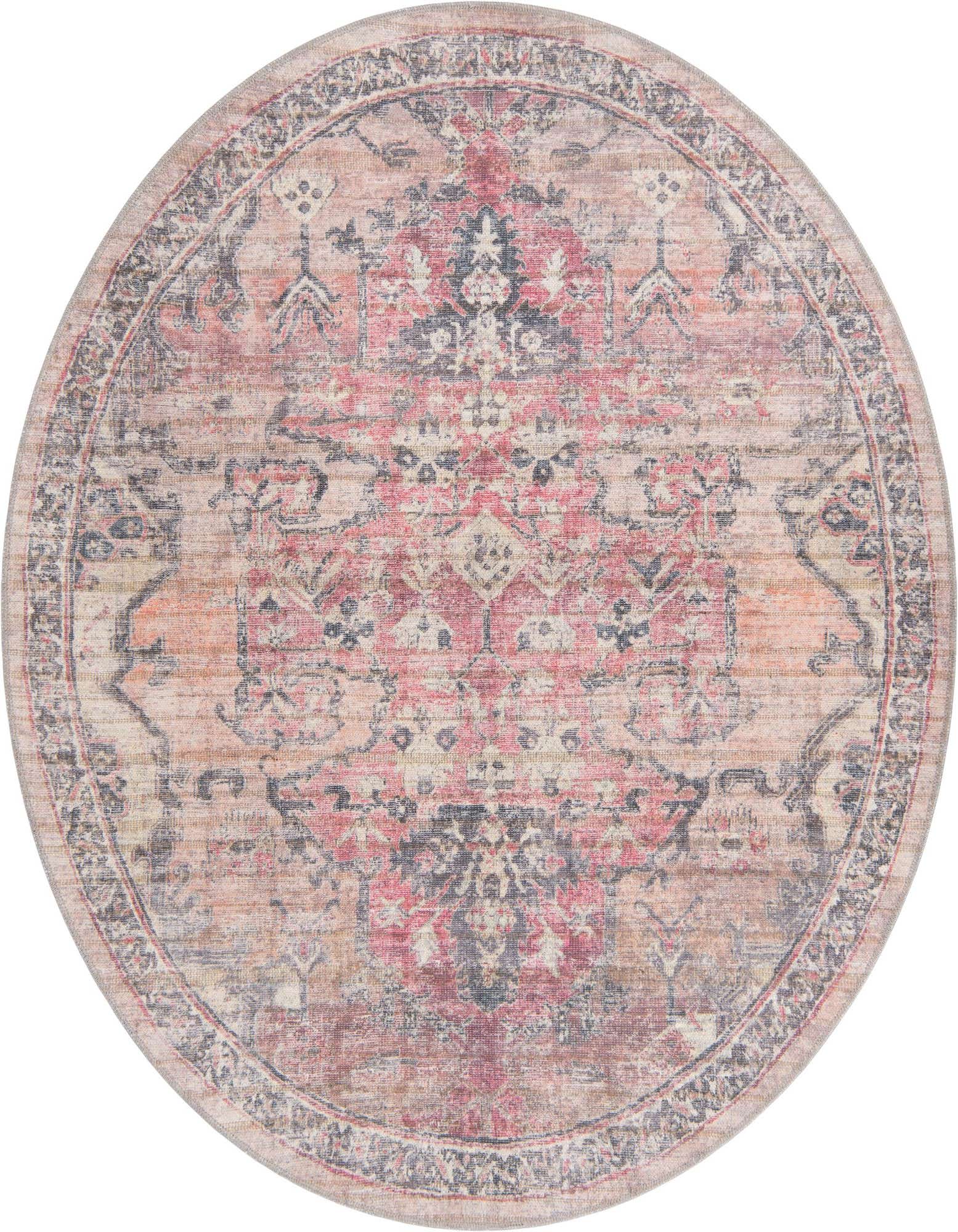 Primary image  6' x 6'  Washable Nostalgia Round Rug