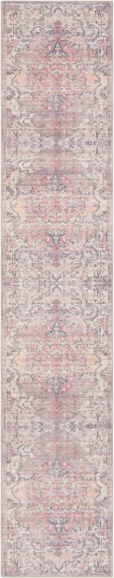  2' 7 x 13'  Washable Nostalgia Runner Rug