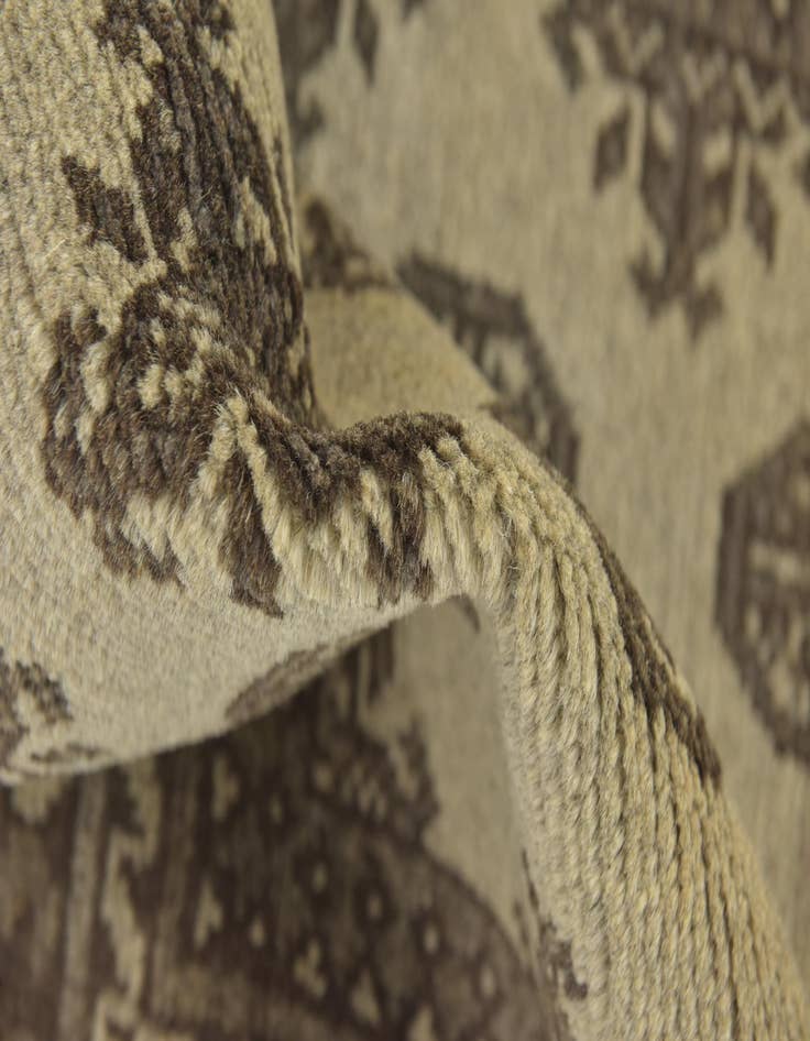 Detail image of 3' x 4' 3 Hand Knotted Afghan Akhche Wool Rug