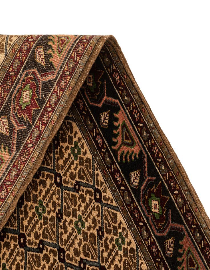 Detail image of  6' 7 x 9' 9  Hand Knotted Afghan Ersari Wool Rug