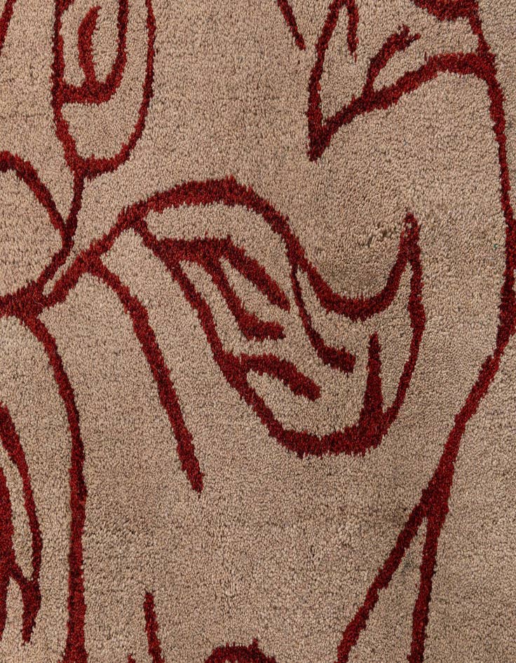 Detail image of  7' 11 x 10' 11 Agra Wool Rug