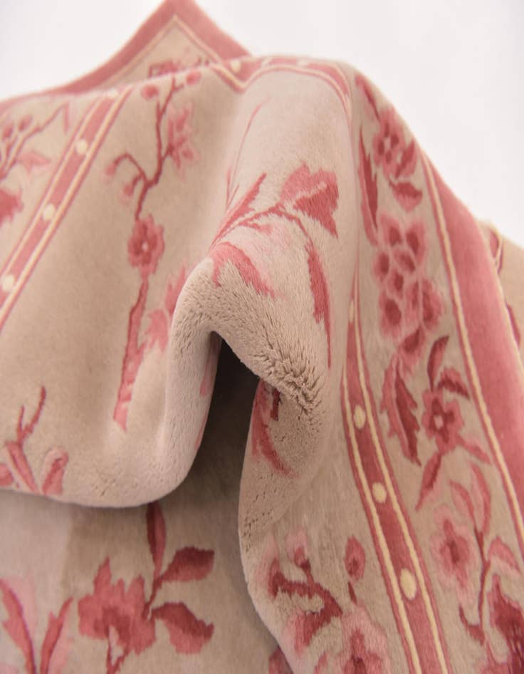 Detail image of  5' x 8' 4  Hand Knotted Antique Finish Wool Rug