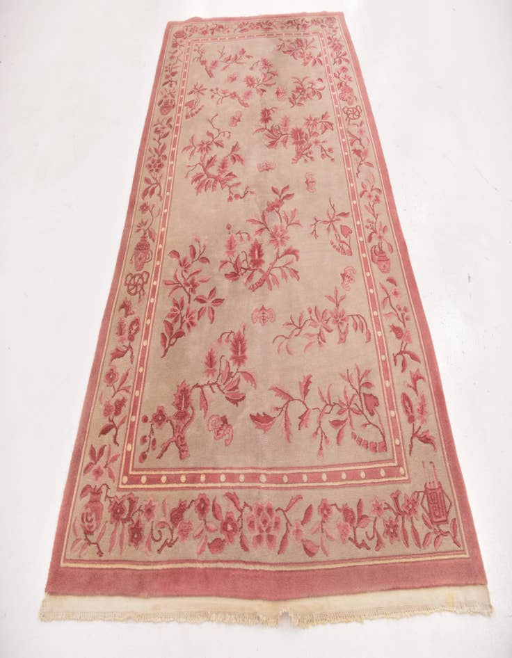 Detail image of  5' x 8' 4  Hand Knotted Antique Finish Wool Rug