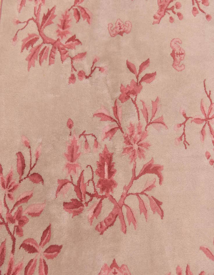 Detail image of  5' x 8' 4  Hand Knotted Antique Finish Wool Rug