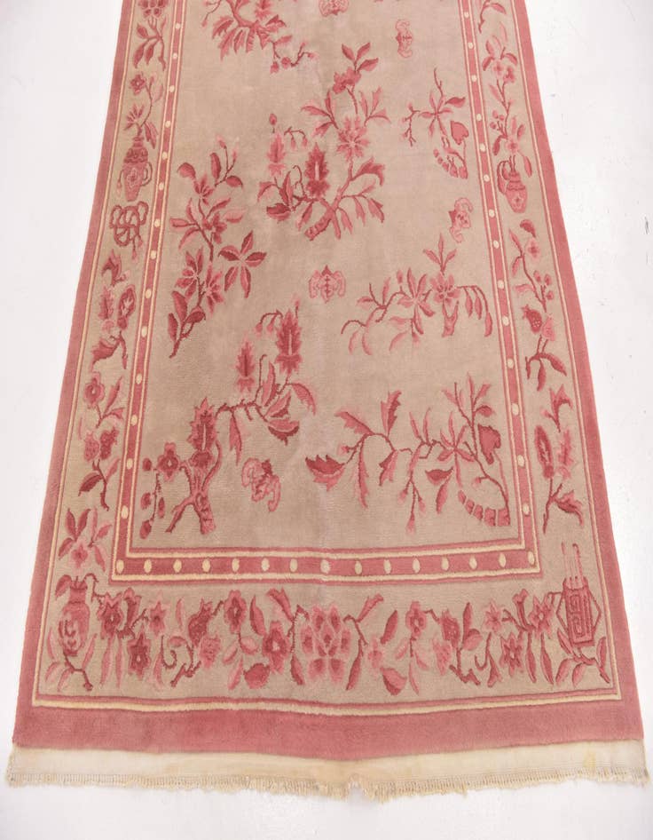 Detail image of  5' x 8' 4  Hand Knotted Antique Finish Wool Rug