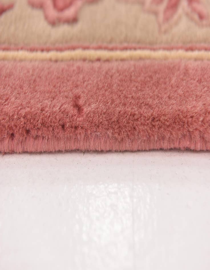 Detail image of  5' x 8' 4  Hand Knotted Antique Finish Wool Rug