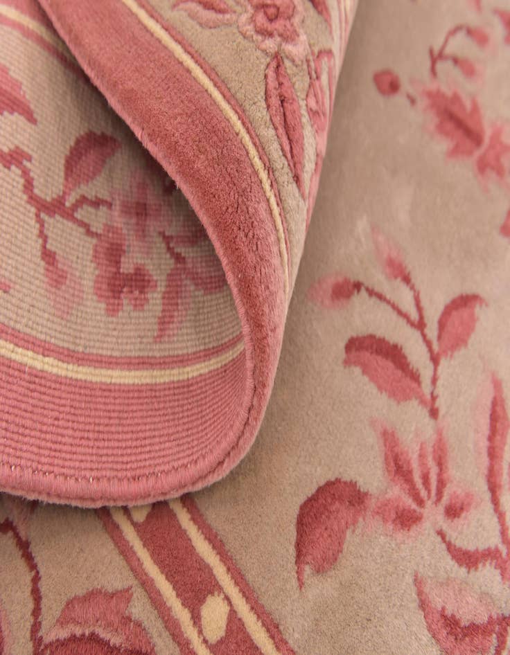 Detail image of  5' x 8' 4  Hand Knotted Antique Finish Wool Rug