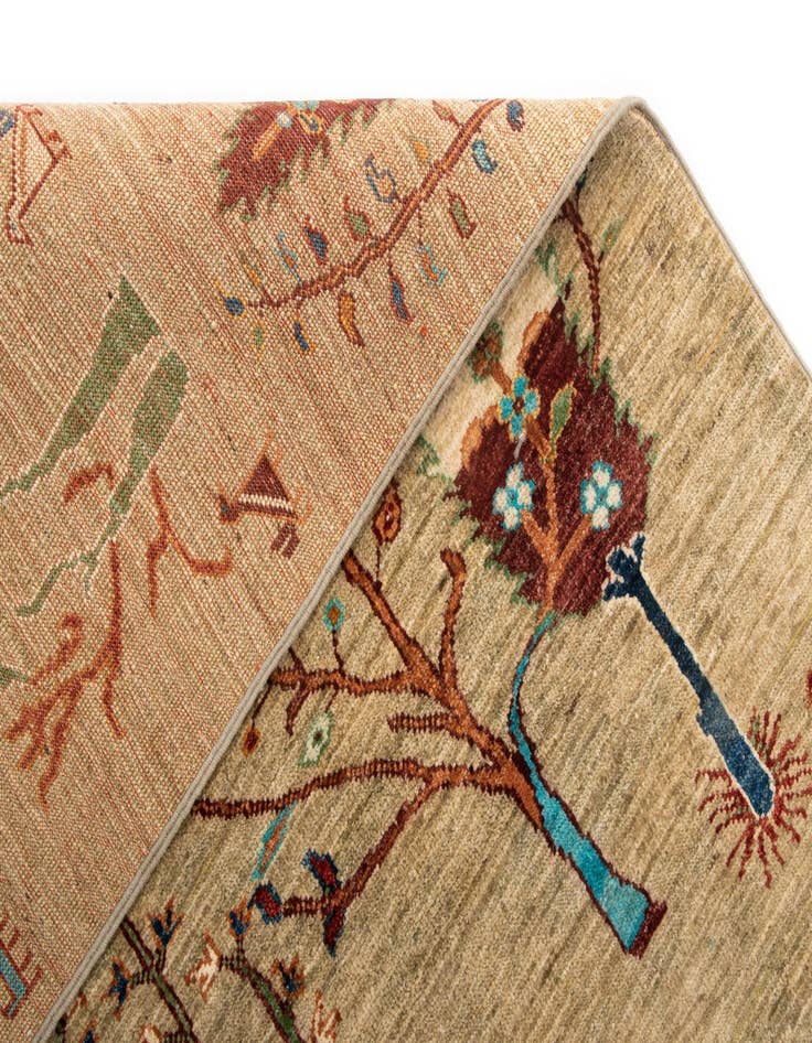 Detail image of  5' 10 x 8' Ariana Wool Rug