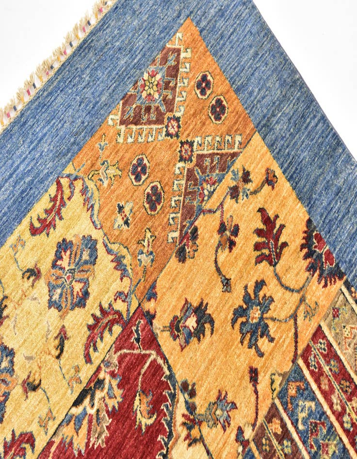 Detail image of  6' 8 x 10'  Hand Knotted Ariana Ziegler Rug