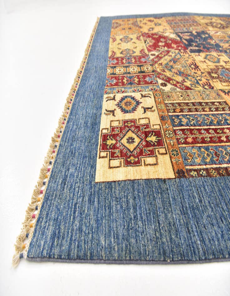 Detail image of  6' 8 x 10'  Hand Knotted Ariana Ziegler Rug