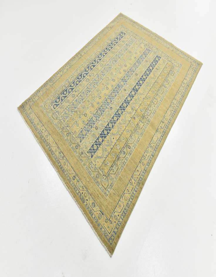 Detail image of  5' x 6' 9  Hand Knotted Ariana Ziegler Rug