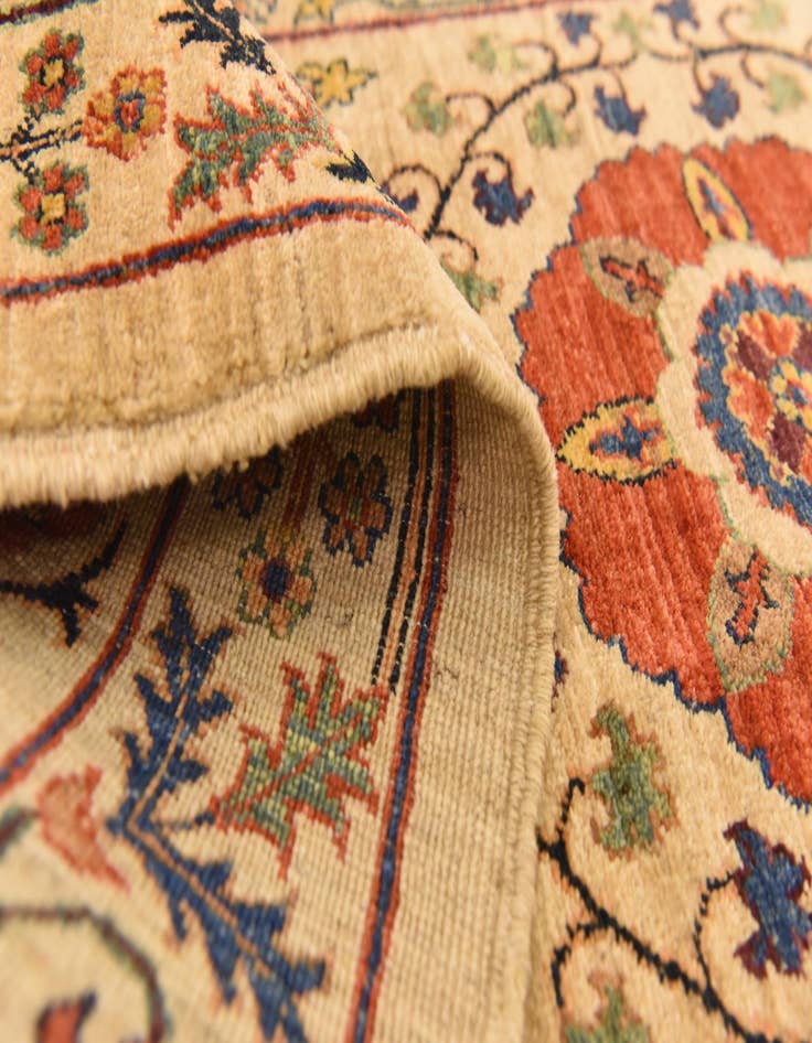 Detail image of  6' 2 x 8' 2  Hand Knotted Ariana Ziegler Oriental Rug