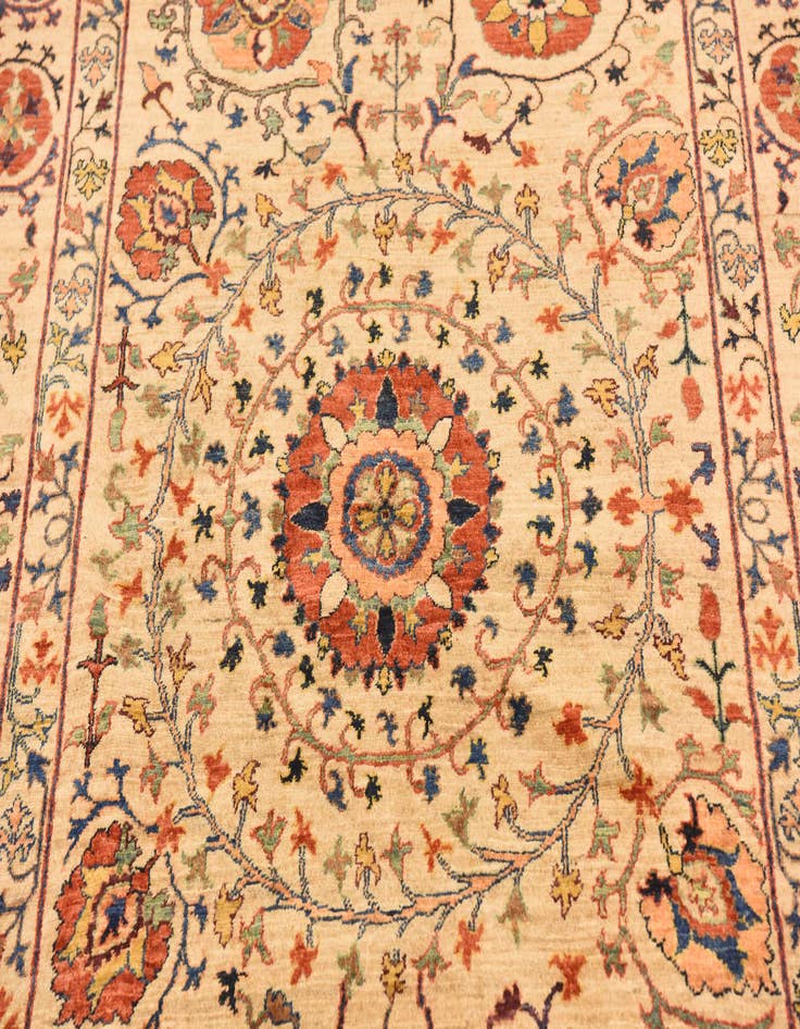 Detail image of  6' 2 x 8' 2  Hand Knotted Ariana Ziegler Oriental Rug