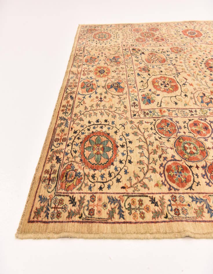 Detail image of  6' 2 x 8' 2  Hand Knotted Ariana Ziegler Oriental Rug