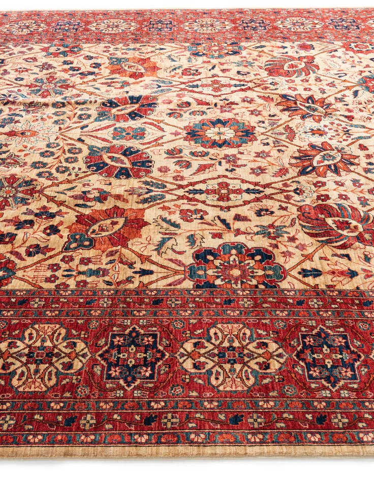 Detail image of  9' x 12'  Hand Knotted Ariana Ziegler Oriental Rug