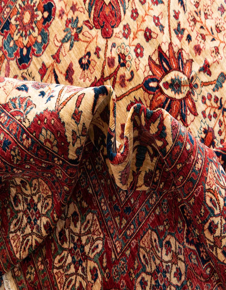 Detail image of  9' x 12'  Hand Knotted Ariana Ziegler Oriental Rug