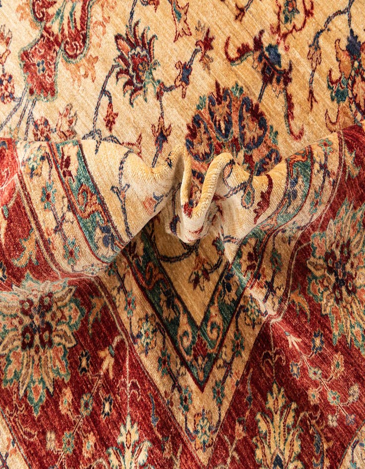 Detail image of  10' x 13' 4  Hand Knotted Ariana Ziegler Oriental Rug