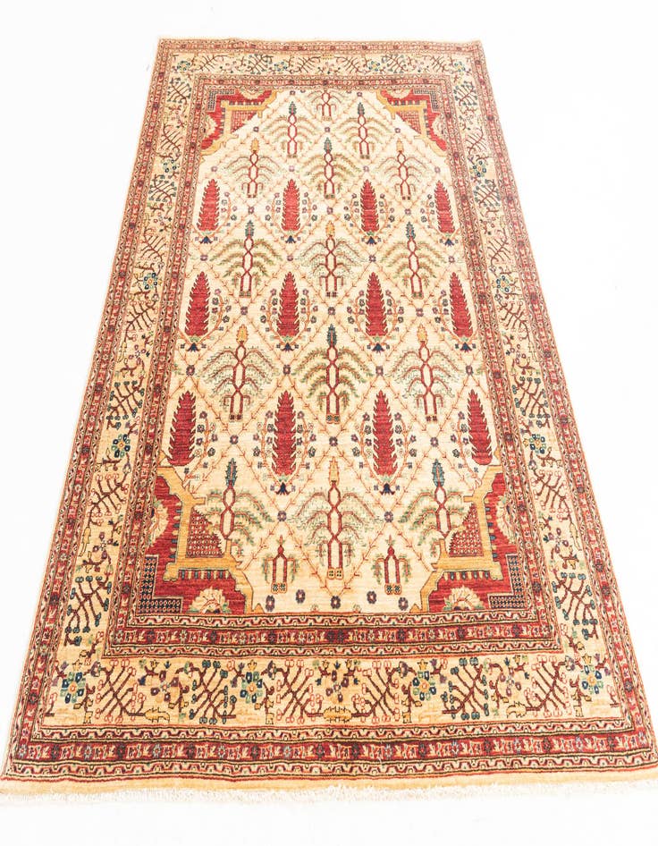 Detail image of  5' x 6' 6  Hand Knotted Ariana Ziegler Oriental Rug