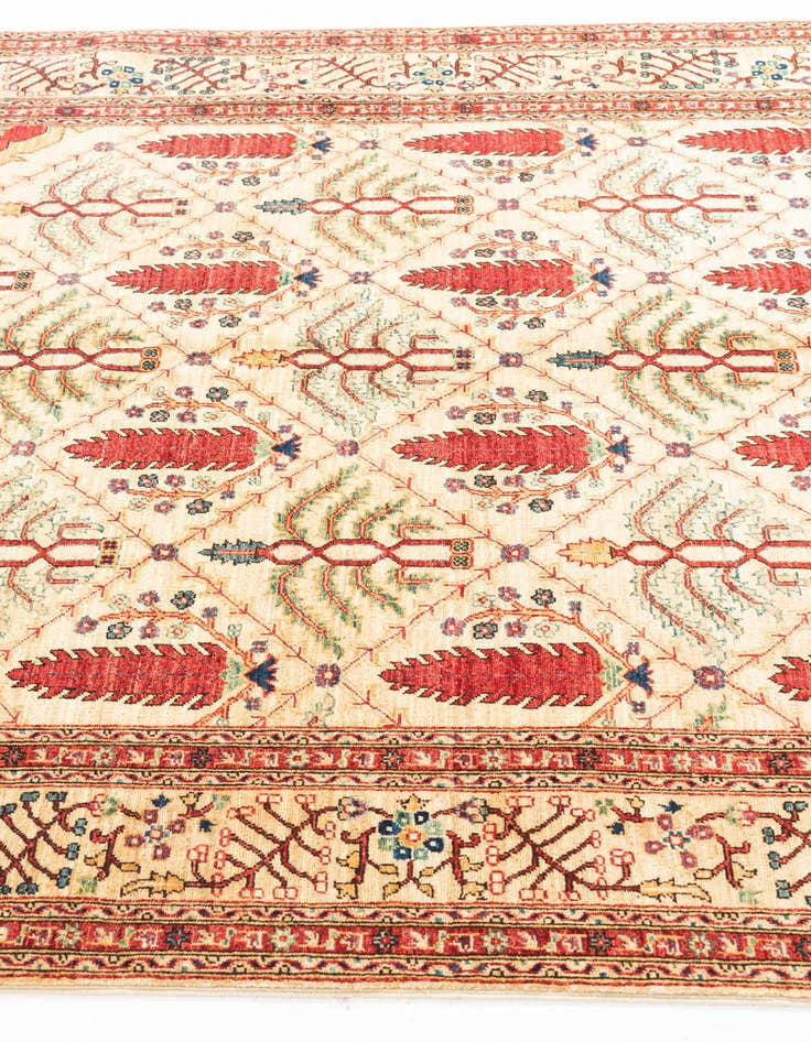 Detail image of  5' x 6' 6  Hand Knotted Ariana Ziegler Oriental Rug