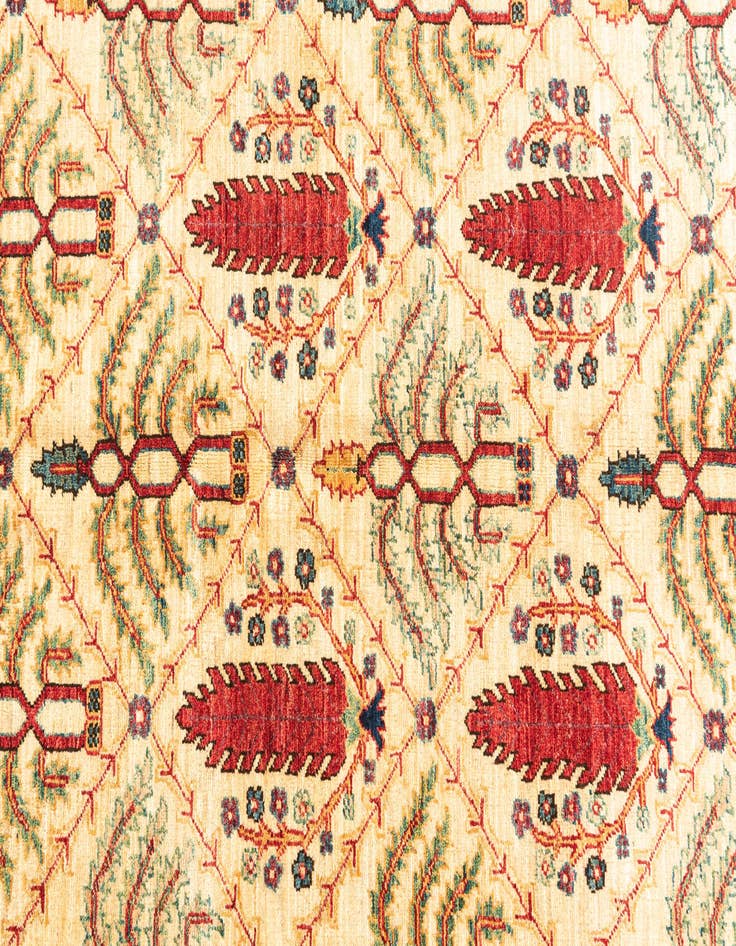 Detail image of  5' x 6' 6  Hand Knotted Ariana Ziegler Oriental Rug
