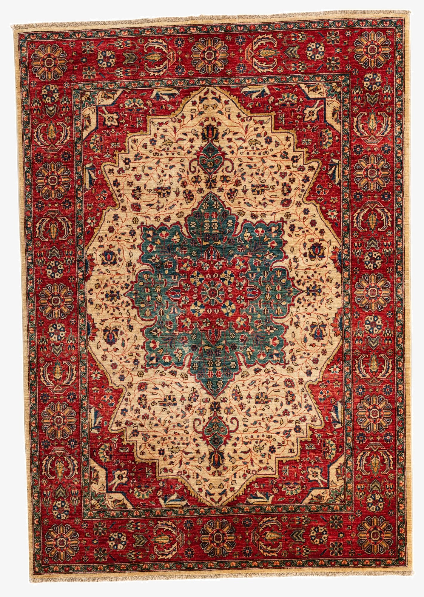  5' x 7'  Hand Knotted Ariana Ziegler Oriental Rug