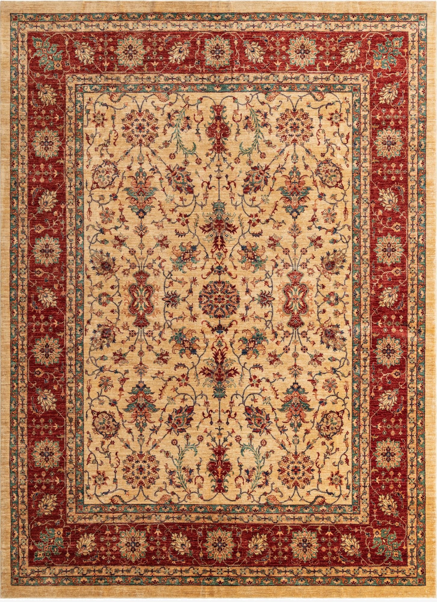  10' x 13' 4  Hand Knotted Ariana Ziegler Oriental Rug