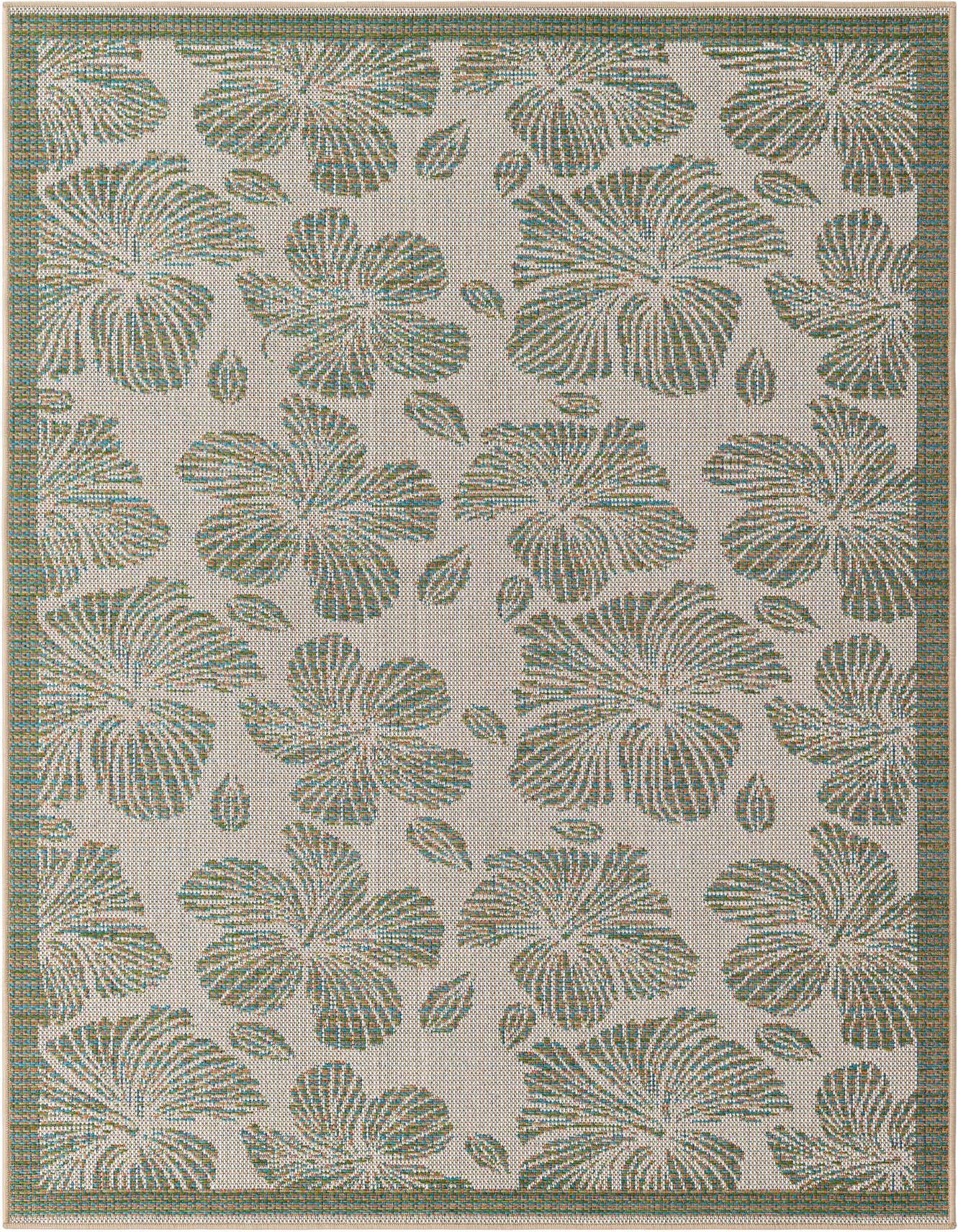 Primary image  5' 2 x 7' 7  Washable Baja Indoor / Outdoor Rug