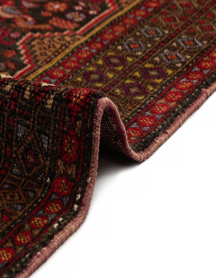 Detail image of  4' 3 x 7' 3  Hand Knotted Balouch Oriental Wool Rug