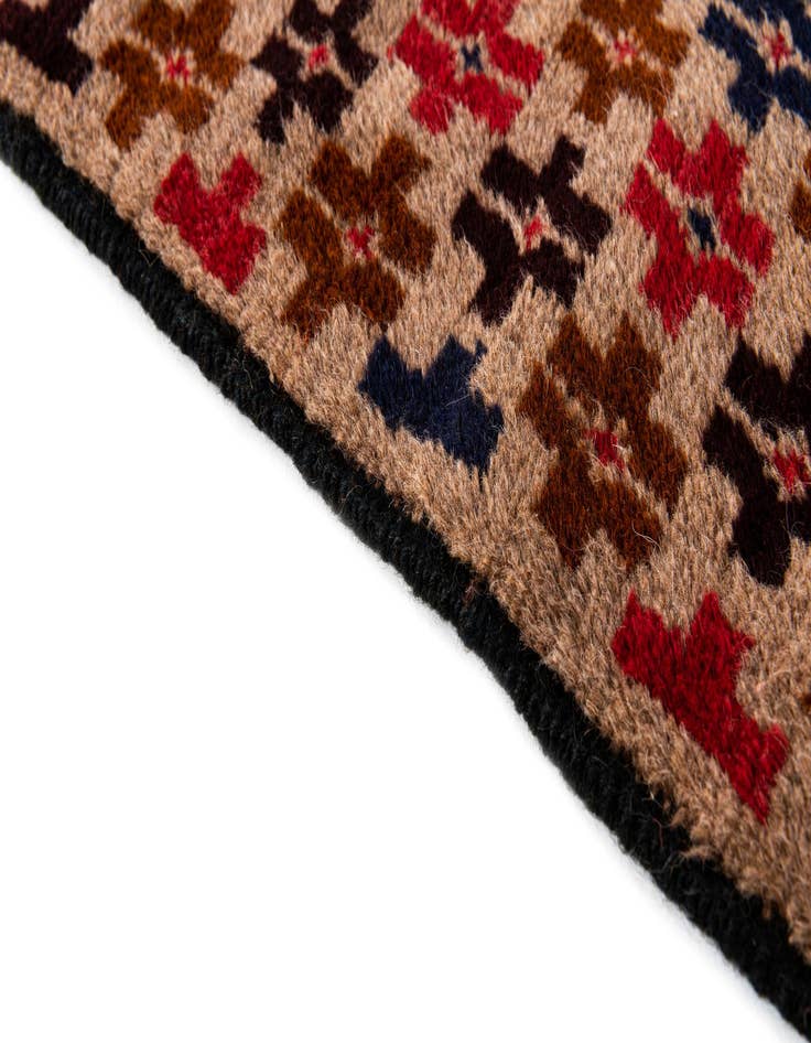 Detail image of  2' 9 x 4' 8  Hand Knotted Balouch Persian Wool Rug