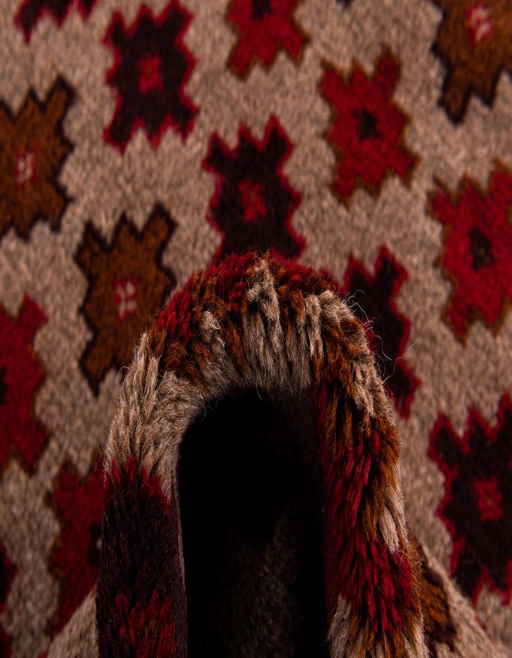 Detail image of  3' x 4' 6  Hand Knotted Balouch Persian Wool Rug