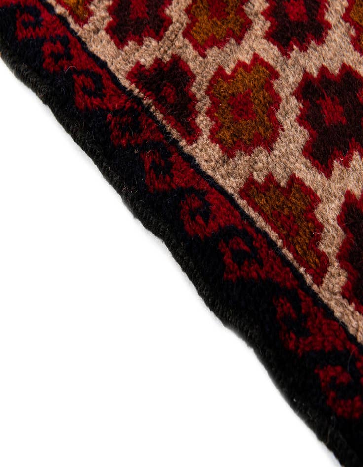Detail image of  3' x 4' 6  Hand Knotted Balouch Persian Wool Rug