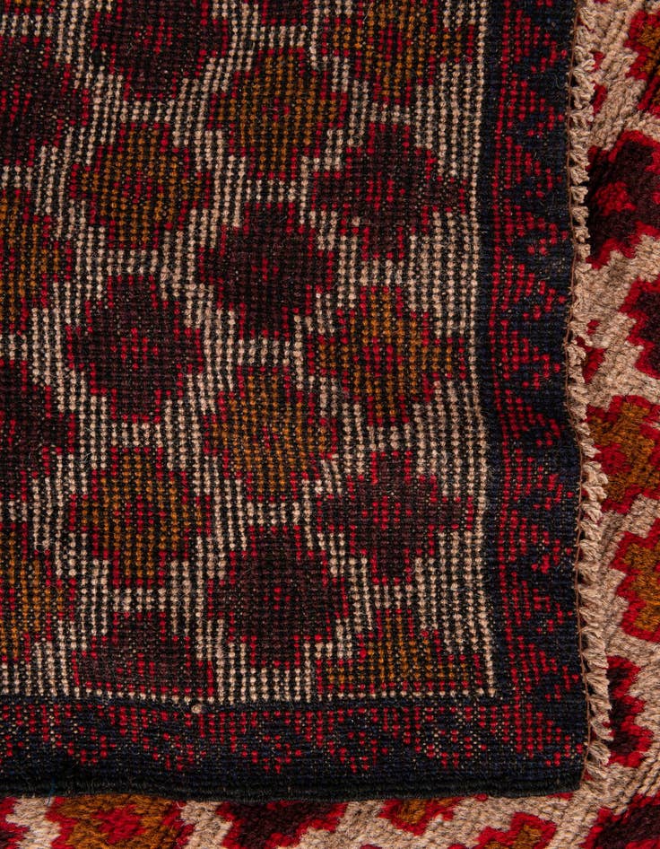 Detail image of  3' x 4' 6  Hand Knotted Balouch Persian Wool Rug