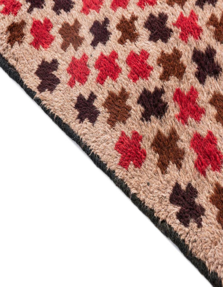 Detail image of  2' 10 x 4' 9  Hand Knotted Balouch Persian Wool Rug