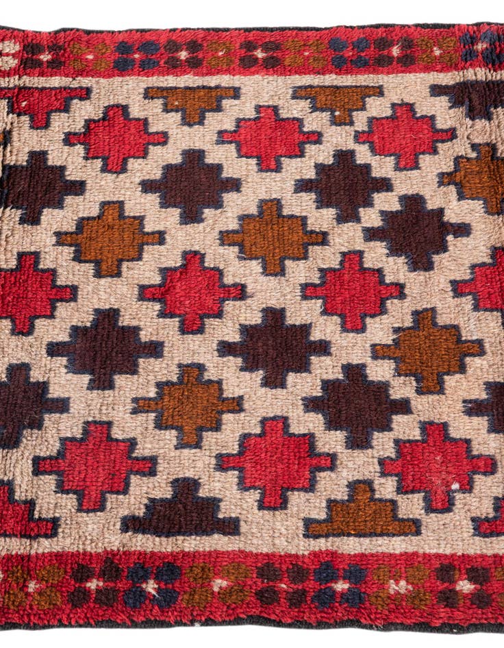 Detail image of  2' 10 x 4' 7  Hand Knotted Balouch Persian Wool Rug