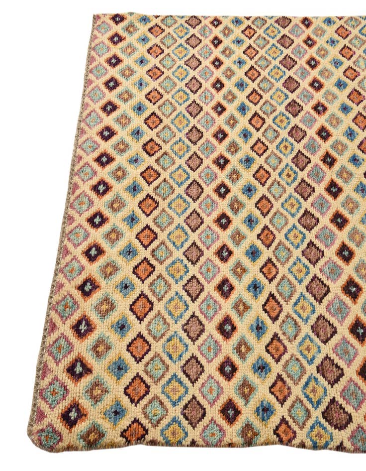 Detail image of  4' 2 x 6' 3  Hand Knotted Balouch Wool Rug