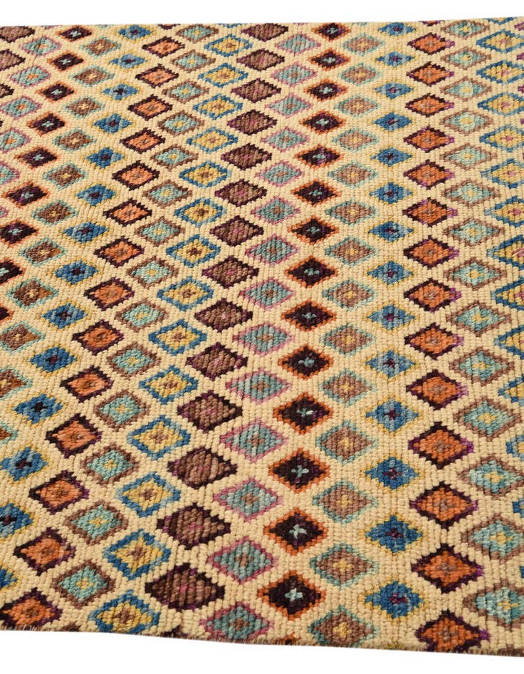 Detail image of  4' 2 x 6' 3  Hand Knotted Balouch Wool Rug