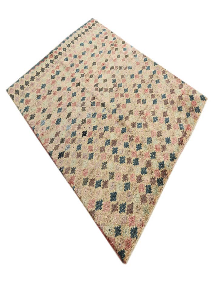 Detail image of  5' x 6' 6  Hand Knotted Balouch Wool Rug