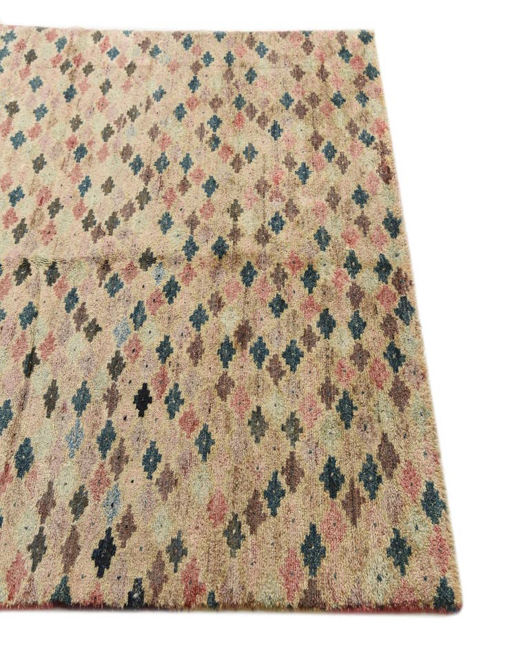 Detail image of  5' x 6' 6  Hand Knotted Balouch Wool Rug