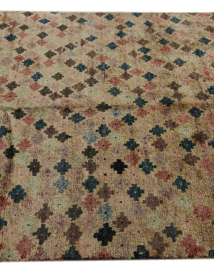 Detail image of  5' x 6' 6  Hand Knotted Balouch Wool Rug