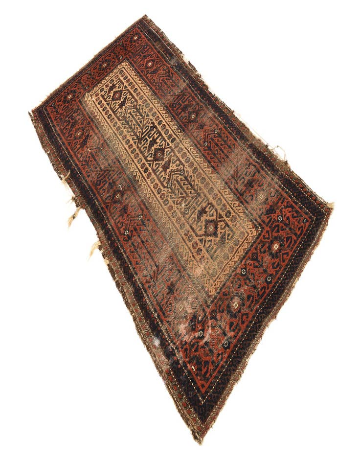 Detail image of 3' 3 x 5' 8 Hand Knotted Balouch Persian Wool Rug