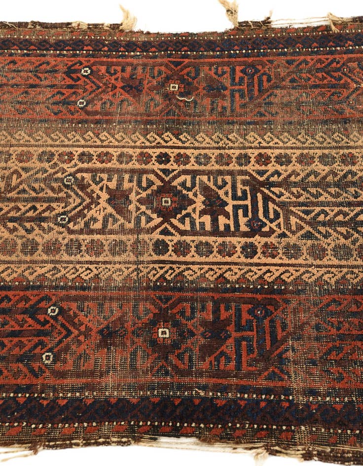 Detail image of 3' 3 x 5' 8 Hand Knotted Balouch Persian Wool Rug