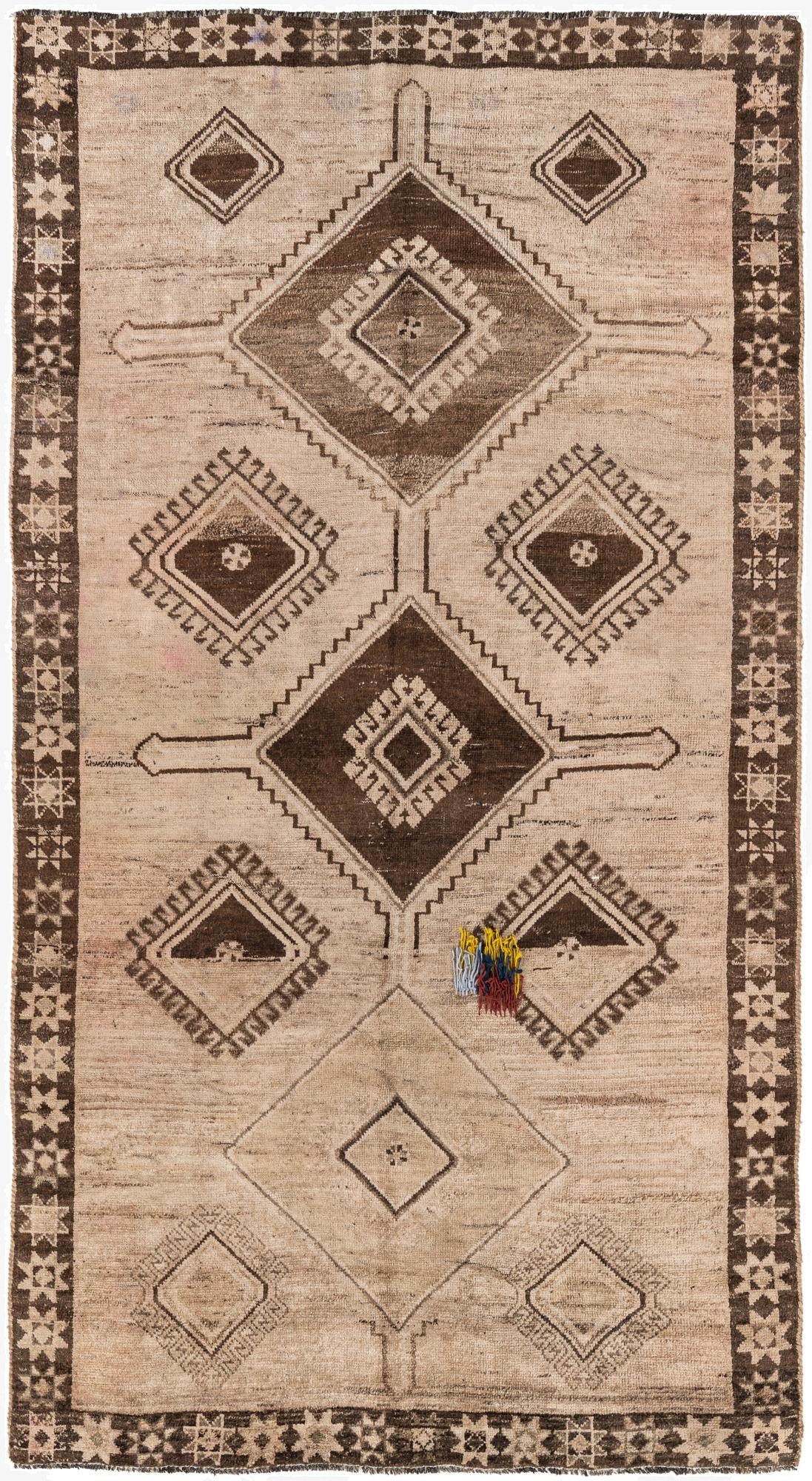  5' x 9' 8  Hand Knotted Balouch Wool Rug