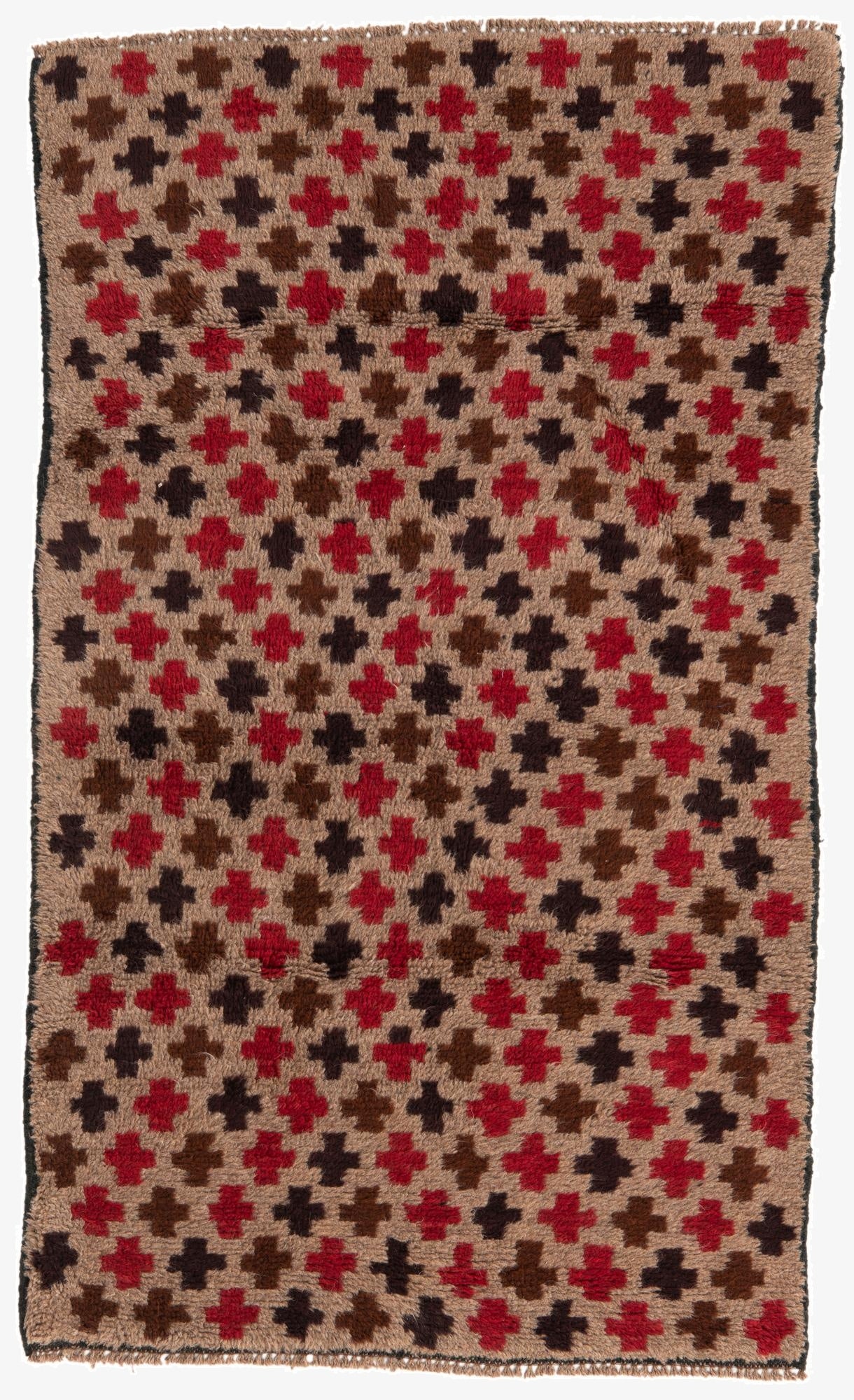  2' 10 x 4' 9  Hand Knotted Balouch Persian Wool Rug